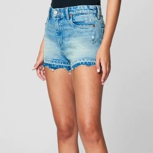 BLANK HIGH-RISE JEAN SHORTS